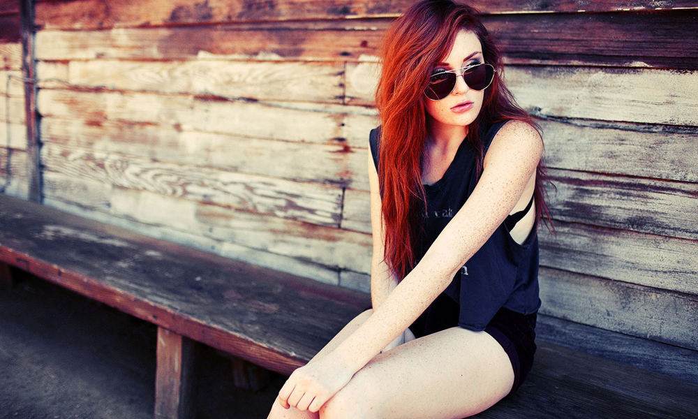 Lovely redhead girl